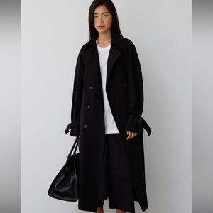 OAK + FORT Black Long Coat